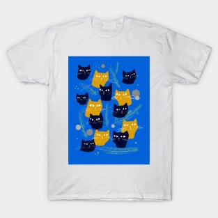 Confused Christmas cats T-Shirt